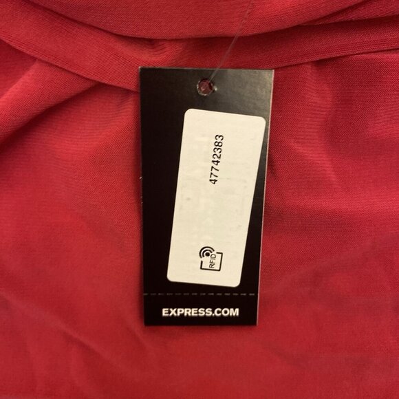 Express Women's Cowl Neck Cropped Cami Spaghetti Straps Pink Top Size XL NWT $44 - Picture 13 of 16